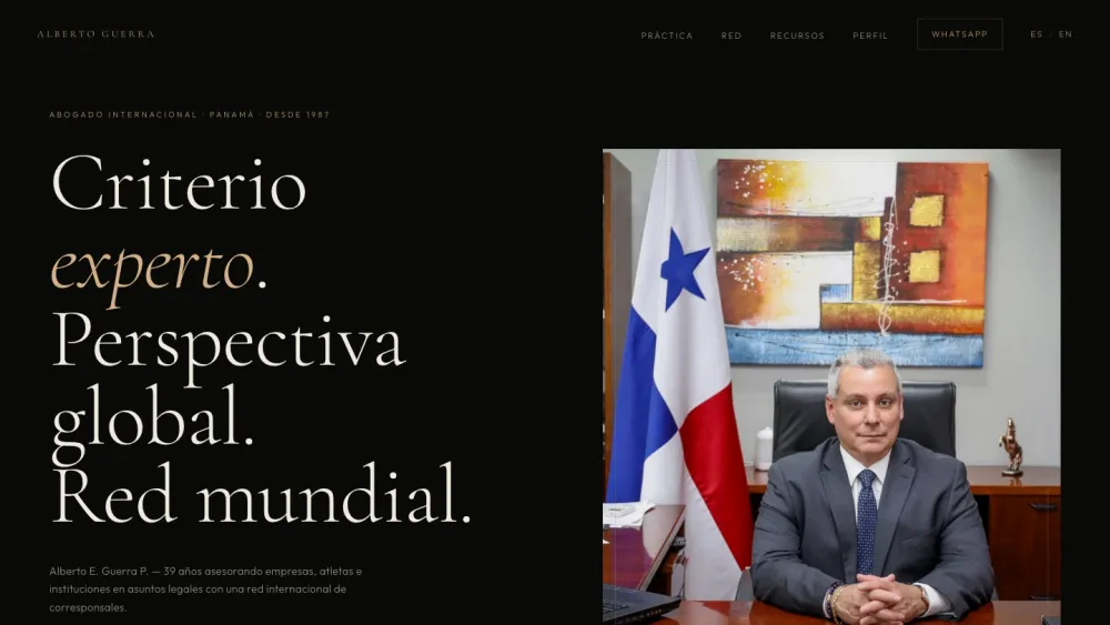 AG Law website preview