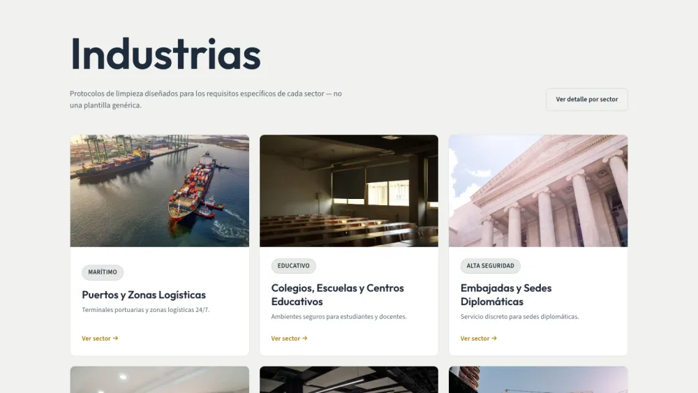 Go Clean website preview